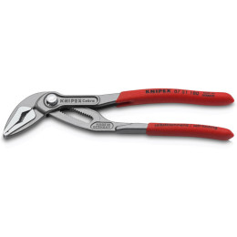 Кліщі сантехнічні переставні особливо тонкі, діаметр 42мм Cobra ES KNIPEX 87 51 180, фосфатовані