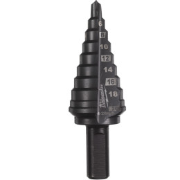 Свердло ступінчасте Step Drill COBALT ALCRN MILWAUKEE, діаметр 4-20мм з кроком 2мм