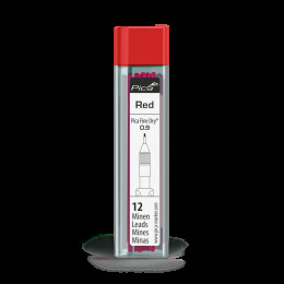 Запасні стрижні PICA 7031 Fine Dry червоний 0,9мм, 12шт