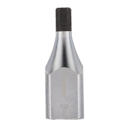 Головка торцева хромована 1/2'' MILWAUKEE з бітою Hex, 7мм