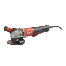Шлифмашина угловая MILWAUKEE. AGV 13-125 XSPDEB KIT, 1250Вт, діаметр 125мм (захисний кожух, антивібраційна рукоять, опорна та пр
