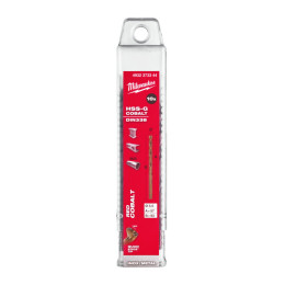 Cвердло по металу HSS-Co MILWAUKEE DIN338, діаметр 5,5х93х57мм, (10шт), пластикова коробка