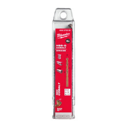Свердло по металу HSS-Co MILWAUKEE DIN338, діаметр 8,0х117х75мм, (5шт), пластикова коробка