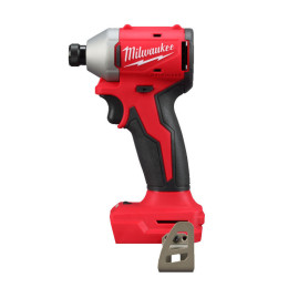 Шуруповерт ударний акумуляторний безщітковий 1/4" HEX MILWAUKEE, M18 BLIDR-0, 190Нм (каркас, кліпса для ременя, картонне пакуван