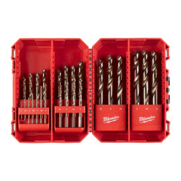 Набір свердел по металу кобальтових HSS-Co MILWAUKEE Set CB, DIN338, (діаметри 1/1.5/2/2.5/3/ 3.5/4/4.5/5/5.5/6/6.5/ 7/7.5/8/8.5
