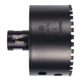 Коронка алмазна Diamond Max MILWAUKEE M14, діаметр 76мм (сухе свердління)