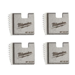 Плашки для нарізання різблення MILWAUKEE, FPTD 3/4" NPT HS (4шт) (для M18 FPT)