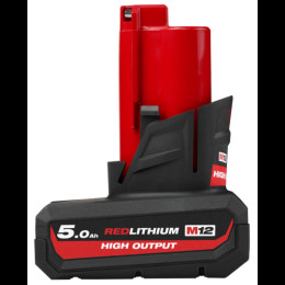 Акумулятор Li-Ion HIGH OUTPUT MILWAUKEE, M12 HB5 5Аг