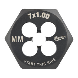 Плашка шестигранна MILWAUKEE, М7-1,00мм