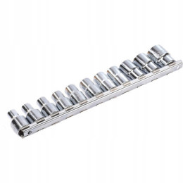 Набір 12-гранних головок на планці TOPTUL 12-гр. 1/2" 11ед. 8-22мм GAAQ1601U-12