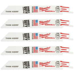 Полотно для шабельних пил THIN KERF MILWAUKEE, 150х1,8мм, (5шт), (метал)