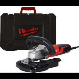 Шліфмашина кутова для шліфування бетону MILWAUKEE, AGV 15-125XC DEG-SET, 1550Вт, діаметр 125мм (з системою пиловидалення)