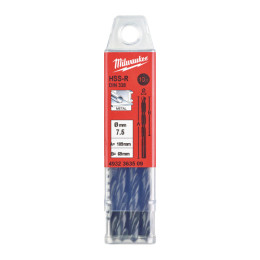 Свердло для металу HSS-R MILWAUKEE, DIN338, Ø7,5х109х69м, (10 шт.)