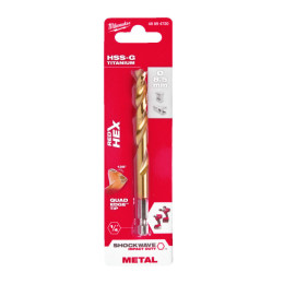 Свердло по металу RedHEX SHOCKWAVE HSS-TiN MILWAUKEE, діаметр 8,5х114х72мм