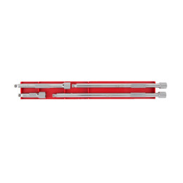Набір подовжувачів хромованих Wobble для головок 1/4'' MILWAUKEE, (4шт)