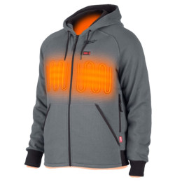 Толстовка з підігрівом MILWAUKEE, M12 HHGREY4-0 (L), сіра (розмір L)