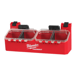 Тримач із двома відсіками з кришкою для кейсів PACKOUT MILWAUKEE