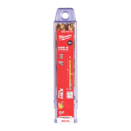 Свердло по металу RedHEX SHOCKWAVE HSS-TiN MILWAUKEE, діаметр 8,0х111х70мм, (5шт), пластикова коробка