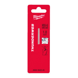 Свердло по металу THUNDERWEB HSS-G MILWAUKEE DIN338, діаметр 1,0x34х12мм, (2шт)