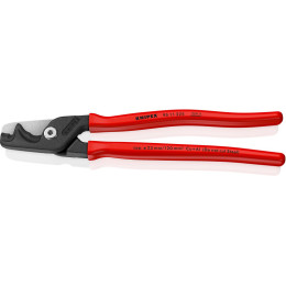 Ножницы для резки кабелей StepCut XL, Ø35мм / 120мм², 225мм KNIPEX 95 11 225, фосфатированные