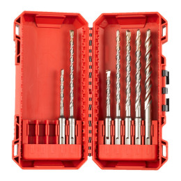 Набір бурів SDS-PLUS M2 PACKOUT MILWAUKEE (діаметри 5/6/5,5/6/7/8/10мм) (7шт) пластиковий кейс
