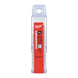 Свердло по металу THUNDERWEB HSS-G MILWAUKEE DIN338, діаметр 2,9х61х33мм, (10шт), пластикова коробка