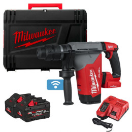 Перфоратор акумуляторный SDS-PLUS MILWAUKEE, M18 ONEFHPX-802X, 5Дж (зарядний пристрій M12 -18 FC, 2 акумулятори М18 FB8 8Аг, пат