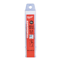 Свердло по металу THUNDERWEB HSS-G MILWAUKEE DIN338, діаметр 5,4х93х57мм, (10шт)