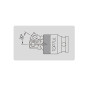 Кардан ударний 3/4" TOPTUL посилений KACN240P