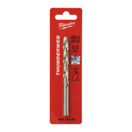 Свердло по металу THUNDERWEB HSS-G MILWAUKEE DIN338, діаметр 8,5x117х75мм