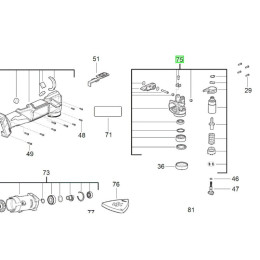 Корпус редуктора в комплекті для M18FMT MILWAUKEE