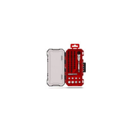 Набір біт з тріскоткою хромованої шарнірною 1/4'' Hex MILWAUKEE