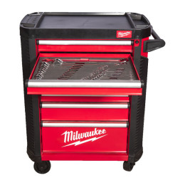 Візок інструментальний MILWAUKEE, SRC30-1, 30''/78см, 7 полок , з комплектом інструмента, (206шт)
