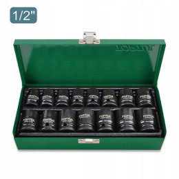 Набір ударних головок TOPTUL 1/2" 10-24мм 15од. GDAD1501