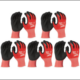 Рукавиці робочі MILWAUKEE Gen 2, з опору порізам 3/С рівня, розмір 10/XL, (12 пар)
