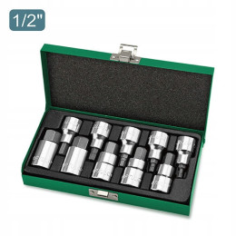 Набір головок-біт шестигранник TOPTUL 1/2" Н4-Н19 GAAD1007