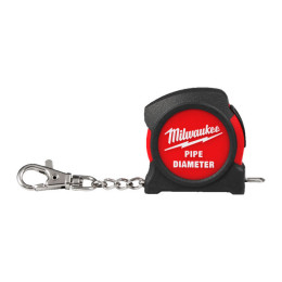 Рулетка-брелок для труб PIPE DIAMETER MILWAUKEE, 1 ?? (DN 32) 6? (DN150). з магнітом