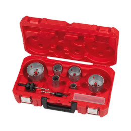 Набір коронок Holesaw BiM Contractor MILWAUKEE Set 1 (O25/32/40/54/68/76мм) (10шт.), пластиковий кейс