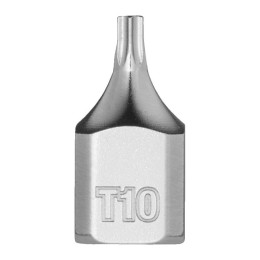 Головка торцева хромована 1⁄4" MILWAUKEE укорочена з битою Torx, T10