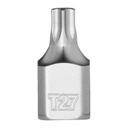 Головка торцева хромована 1⁄4" MILWAUKEE укорочена з битою Torx, T27