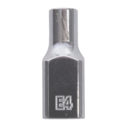 Головка торцева хромована TORX Е-стандарт 1⁄4" MILWAUKEE, E4