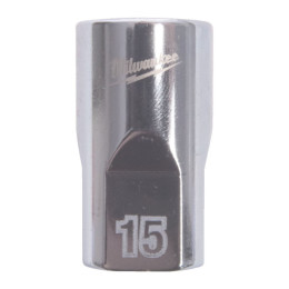 Головка торцева хромована 1/2'' MILWAUKEE, (зірочка 12 гранн.), 15мм