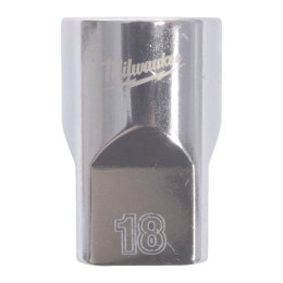 Головка торцева хромована 1/2'' MILWAUKEE, (зірочка 12 гранн.), 18мм