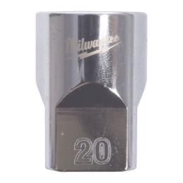 Головка торцева хромована 1/2'' MILWAUKEE, (зірочка 12 гранн.), 20мм