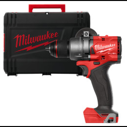 Дриль-шуруповерт з ударом акумуляторний безщітковий MILWAUKEE, M18 FPD3-0X, 158Нм (каркас, кліпса для реміня, бічна рукоять, НDк