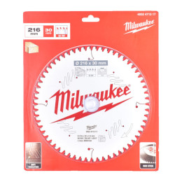 Диск пиляльний по дереву для торцювальних пил PFTE MILWAUKEE, діаметр 216/30мм, 48 зуб.
