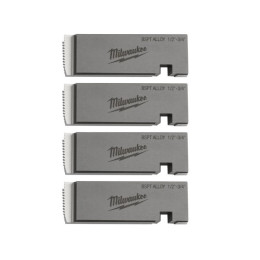 Плашки для нарезання резьбы MILWAUKEE, PTR2D 1/2'' - 3/4'' BSPT ALLOY (4шт) для MXF PTR2