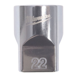 Головка торцева хромована 1/2'' MILWAUKEE, (зірочка 12 гранн.), 22мм