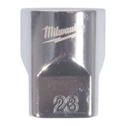 Головка торцева хромована 1/2'' MILWAUKEE, (зірочка 12 гранн.), 23мм