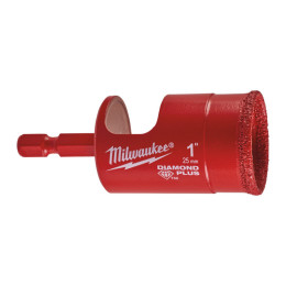 Коронка алмазна Diamond Plus MILWAUKEE, діаметр 25мм (1/4'' Hex) (свердління з водою) (заміна на 4932498350)